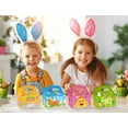 thumbnail image 2 of WaaHome 12Pcs Easter Treat Boxes Happy Easter Decorative Paper Gift Box Kids Easter Party Favor Eggs Bunny Chick Containers Easter Candy Cake Cookie Holder with Handle for Kids School Classroom Party, 2 of 7