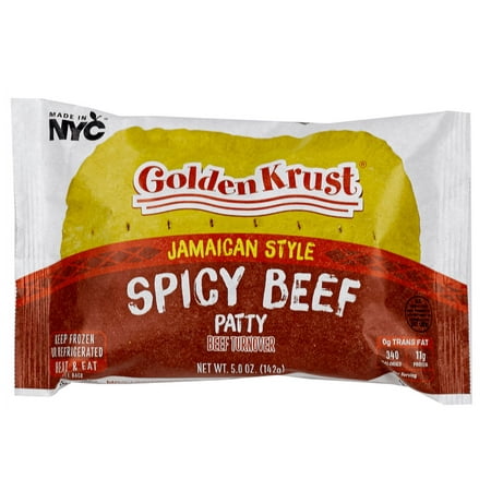 Golden Krust Spicy Beef Jamaican Frozen Appetizer Patties, 1 ct, 5oz (142g)