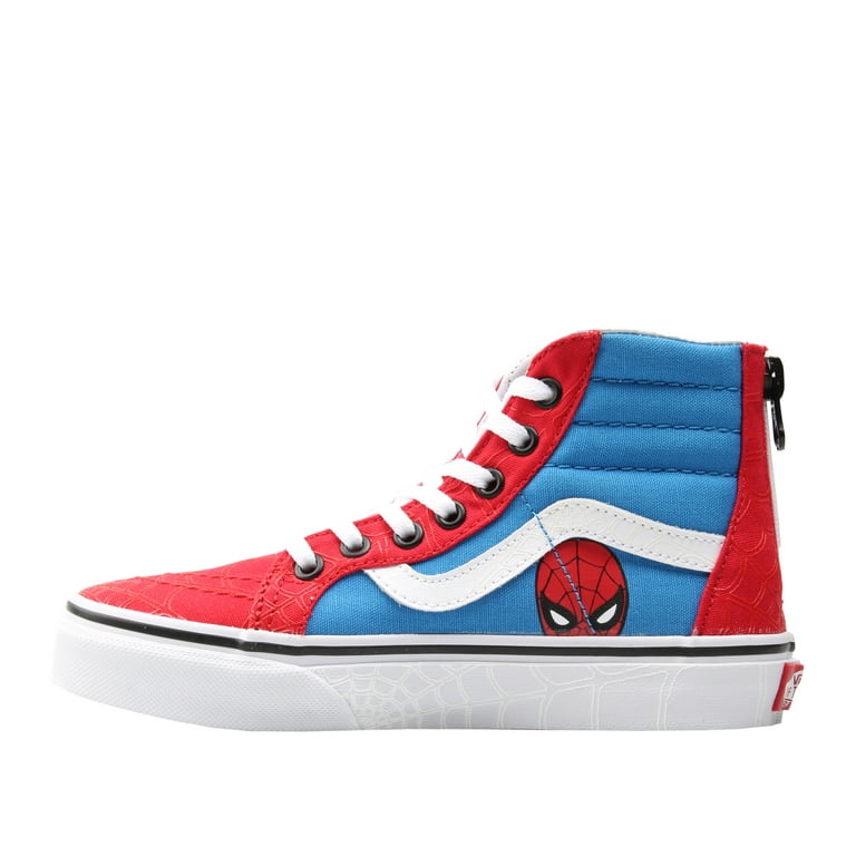 Fitness Amorous slap af Vans Sk8-Hi Zip Marvel Spider-Man Little/Big Kids High Top Sneakers Size 3  - Walmart.com