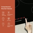 thumbnail image 5 of Built-In 30-in 5 Elements Smooth Surface (Radiant) Black Electric Cooktop Including Dual-Ring Element and Keep Warm Element, 5 of 9