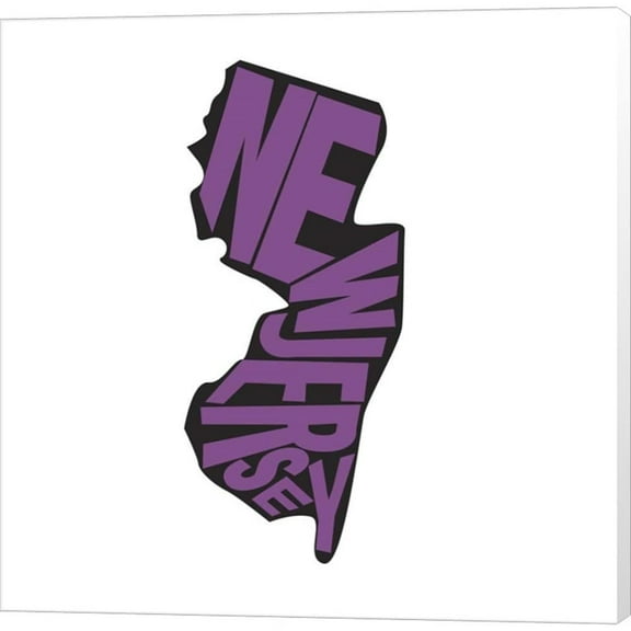 Metaverse Art Licensing Studio 'New Jersey Letters' Canvas Art