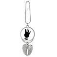 thumbnail image 1 of Four Gesture Outline Pattern Silver Wing Car Pendant Decoration, 1 of 4