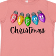 thumbnail image 4 of Inktastic Merry Christmas Rainbow Holiday Lights Boys or Girls Toddler T-Shirt, 4 of 5