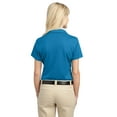 thumbnail image 2 of Port Authority Ladies Tech Pique Polo-M (Vivid Blue), 2 of 6
