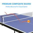 thumbnail image 4 of Foldable 4.5FT Table Tennis Table, Suitable Ping Pong Table with Net and 2 Table Tennis Bats Easy to Store, 4 of 5