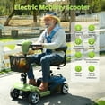 thumbnail image 5 of SAY YEAH Mobility Scooter,Electric Wheelchair Device for Travel,Suitable for Seniors and People with disabilities,with LED Headlights and Basket,green, 5 of 10