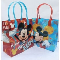 12PCS Disney Mickey Mouse Goodie Party Favor Gift Birthday Loot Reusable Bags