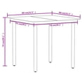 thumbnail image 7 of vidaXL Patio Dining Set Seat 3/5/7 Piece Black/Oak 31.5"/55.1" Table Length, 7 of 7