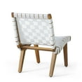thumbnail image 7 of Morganton Rope Weave Outdoor Lounge Chair, Set of 2, White and Teak, 7 of 7