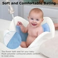 thumbnail image 3 of Morfone Baby Bath Seat, Baby Bathtub Pad for Newborn Infants to Toddler 0 to 6 Months and up,Blue, 3 of 7
