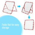 thumbnail image 3 of Red Volleyball Rebounder Net - Football & Baseball Training Aid - Portable, Adjustable Angle - Durable Steel & PE Mesh - Sports Practice Equipment, 3 of 7