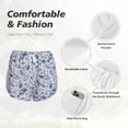 thumbnail image 4 of Honeii sea animals print a double-layered women's running short, ideal for gym, tennis, and various activities, complete with a practical pocket-Medium, 4 of 7