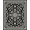 Black, Pattern 10, variant on ODIKA 4'x6' Machine Washable Non-Slip Area Rug, Elati Ornate Damask Medallion High Traffic Rug, Black, 533127