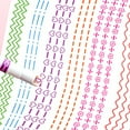 thumbnail image 6 of 6 Pieces Multicolor and Pattern Curves Markers for Craft Projects and Office Use, 6 of 8