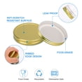 thumbnail image 3 of Unique Bargains 10 Pack Metal Mason Jar Lids Wide Mouth Mason Canning Jars Top Food Storage Caps Gold Tone, 3 of 7