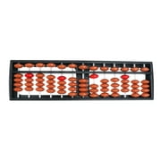 Gongxipen Portable 13 Rods Plastic Arithmetic Abacus Soroban Calculating Tool Educational Tools for Students Kids Brown