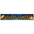 thumbnail image 1 of Forest Design Happy Camper Tent Banner Campfire Nature Scene for Outdoor Adventure Camping Event, 1 of 5