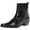 Black, variant on Stacy Adams Mens Santos Leather Ankle Dress Boots