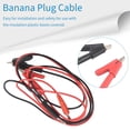 thumbnail image 4 of 1M Long Alligator Clip to Banana Plug Test Cable Pair for Multimeter xc4496, 4 of 8