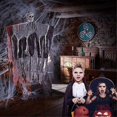 thumbnail image 1 of Scary Ghosts And Spider Webs For Halloween - Hanging Skeleton Ghost With 60g Spider Web, Fake Spiders, 20 Pieces | Hanging Grim Reaper Decorations | H, 1 of 4