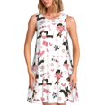 thumbnail image 1 of Balery Dachshund Dog Puppy Vestidos de verano para mujer con estampado: vestido holgado sin mangas, vestido playero informal y cómodo para días calurosos., 1 of 7