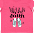 thumbnail image 4 of Inktastic Walk by Faith Quote Boys or Girls Toddler T-Shirt, 4 of 5