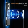 thumbnail image 4 of Magnetic for iPhone 16 Pro Max Case [Compatible with Mag-safe] with Stand, [Military Grade Drop Protection] Shockproof Translucent Back Slim Protective, 4 of 10