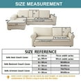 thumbnail image 5 of Eurhowing Thick Plush Sofa Cover 35"×63", Non-Slip Soft Couch Slipcover for 1,2,3 Seater & L-Shape Couches, Furry Furniture Protector for Living Room, Light Gray, 5 of 15