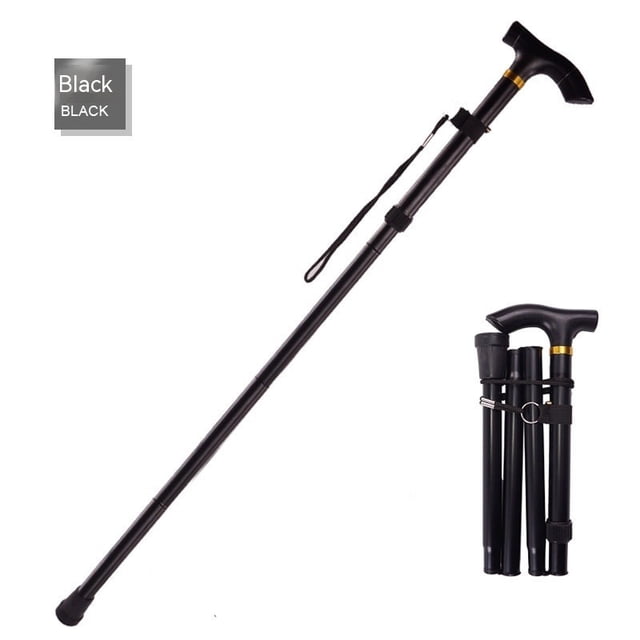 Bastón plegable para senderismo YONGSHENG altura ajustable ligero antideslizante Balblack