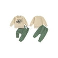 thumbnail image 2 of Elippeo Toddler Boys Fall Outfits 3 6 12 18 24 Months 3 Years Letter Tractor Print Long Sleeve Sweatshirts and Long Pants 2Pcs Clothes Set, 2 of 9