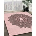 thumbnail image 2 of Ahgly Company Indoor Square Patterned Light Rose Pink Area Rugs, 6' Square, 2 of 6