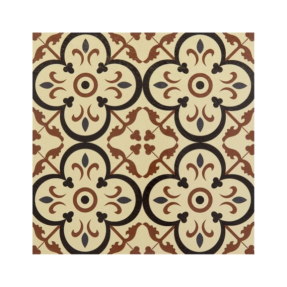 Ergode Retro 12x12 Self Adhesive Vinyl Floor Tile - Burch - 20 Tiles/20 sq. ft.