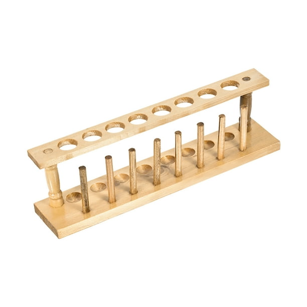 Wooden Test Tube Holder Rack 8 Wells 8 Pins for 16mm-20mm Centrifuge ...