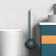 thumbnail image 2 of LYCAQL Toilet Bowl Brush Holder Set,Toilet Brush Silicone,Bathroom Deep Cleaning Toilet Cleaner Scrubber,Under Rim Dead Corner Clean for Motorhome Creative Silicone Toilet Brush with Storage, 2 of 9