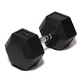 thumbnail image 1 of Mancuerna Hexagonal 60 Lb con Revestimiento en Goma MDFitness Pesa, Dumbbell MDFitness Hexagonal Recubierta, 1 of 7
