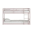thumbnail image 2 of Living Essentials by Hillsdale Campbell Wood Twin over Twin Floor Bunk Bed, Light Pink, 2 of 13