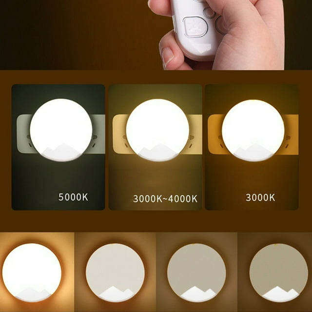 Xihbxyly Lámpara de Escritorio Inteligente para El Hogar, Luz Nocturna Led con Control Remoto, Difusor de Luz Sin Parpadeo, Guía Nocturna Multiusos, Dormitorio, Pasillo, Baño, Cocina, Tamaño 9 X 9 X