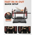 thumbnail image 4 of Syedee Glute Bridge & Hip Thrust Machine, 800LBS Plate-Loaded, Heavy Duty Butt Exercise Equipment with Weight Holder&Adjustable Footboard, for Glute Muscles Building and Butt Shaping, Red, 4 of 20