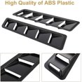 thumbnail image 3 of Car Hood Vent Scoop Kit Universal Cold Air Flow Intake Fitment Louvers Cooling Intakes Auto Vent Cover, 3 of 8