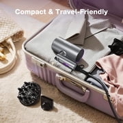 Nexpure 2000W Ionic Hair Dryer, Blow Dryer with Diffuser and Concentrator for Home & Travel, Purple