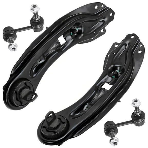 Detroit Axle - Rear Trailing Arms Kit for 2009-2017 Dodge Journey 2 Trailing Arms Assembly 2 Stabilizer Sway Bar End Links 2010 2011 2012 2013 2014 2015 2016 Replacement