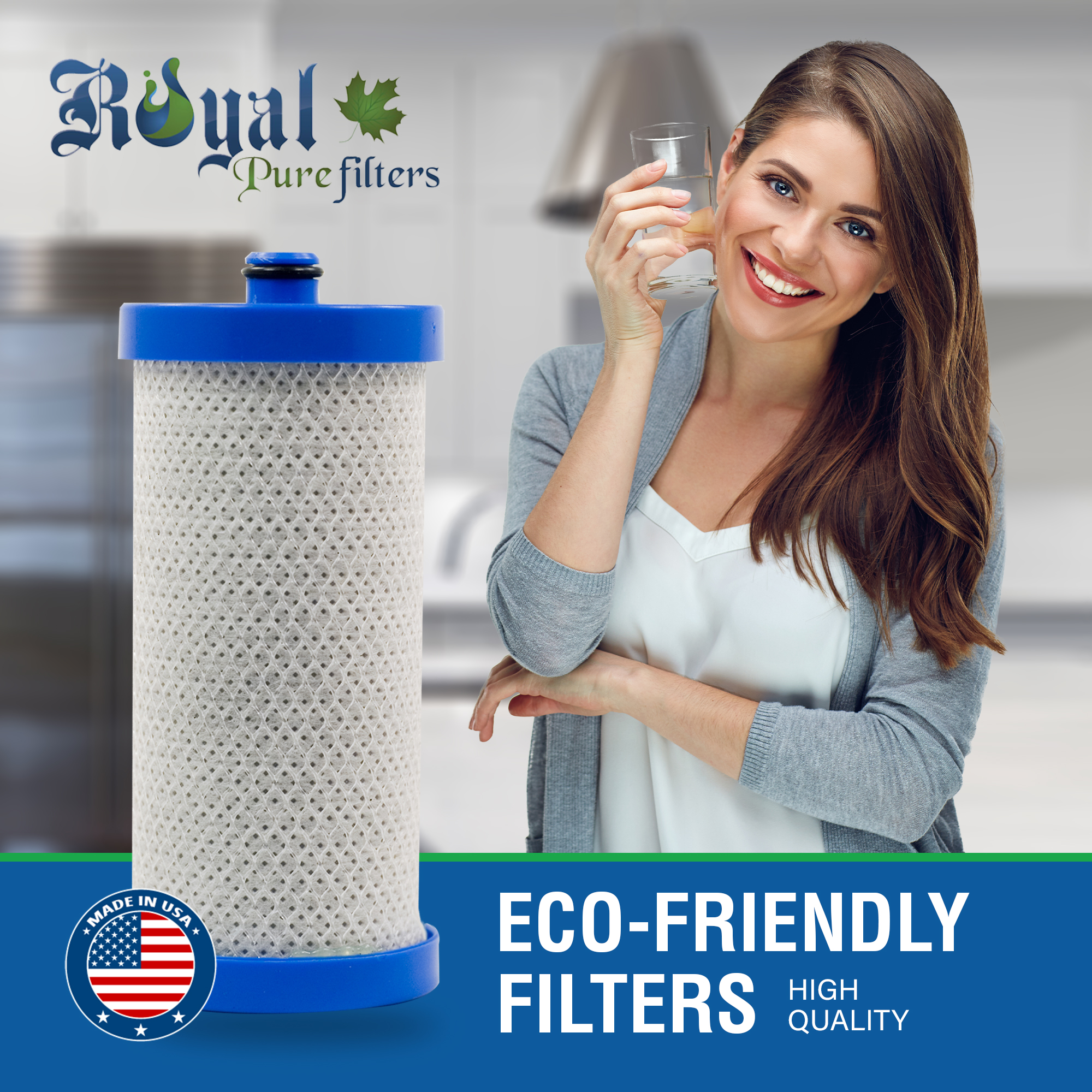 Royal Pure Filters RPF-WF1CB Replacement Refrigerator Water Filters for Frigidaire WF1CB (2 Count)