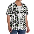 thumbnail image 2 of Honeii Panda Bear for Men's Short-Sleeved Button-Up Collared Shirt Featuring A Pocket, Perfect for Beach Vacations, And Travel Adventures.-3X-Large, 2 of 5