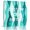 Aqua, variant on Red Striped Wall Art Painting on Canvas, Modern Gradient Geometric Ripple Stripes Canvas Art Home Prints Wall Art Framed Modern Artwork for Living Room Bedroom Wall Decor 8x8in