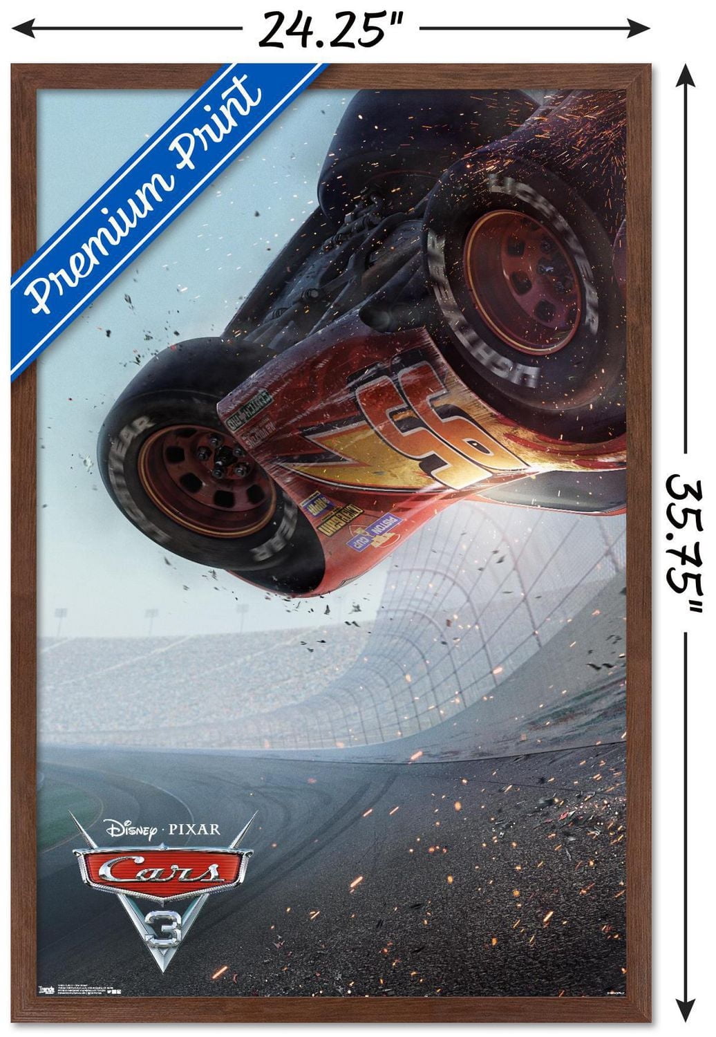 Disney Pixar Cars 3 - One Sheet Wall Poster, 22.375" x 34"