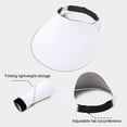 thumbnail image 7 of Bxsruta Sun Visor Hat UPF 50+ Wide Brim Adjustable Lightweight Breathable Outdoor Sports Golf Beach Travel Ponytail Hat Unisex, 7 of 7