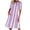 Purple 231, variant on Henpk Summer Dresses for Women Striped T Shirt Dress Casual Midi Dress Short Sleeve Sundress with Pockets Round-Neck Fashion Casual Temperament Pullover Short Sleeve Print Casual Loose Pocke Green XL