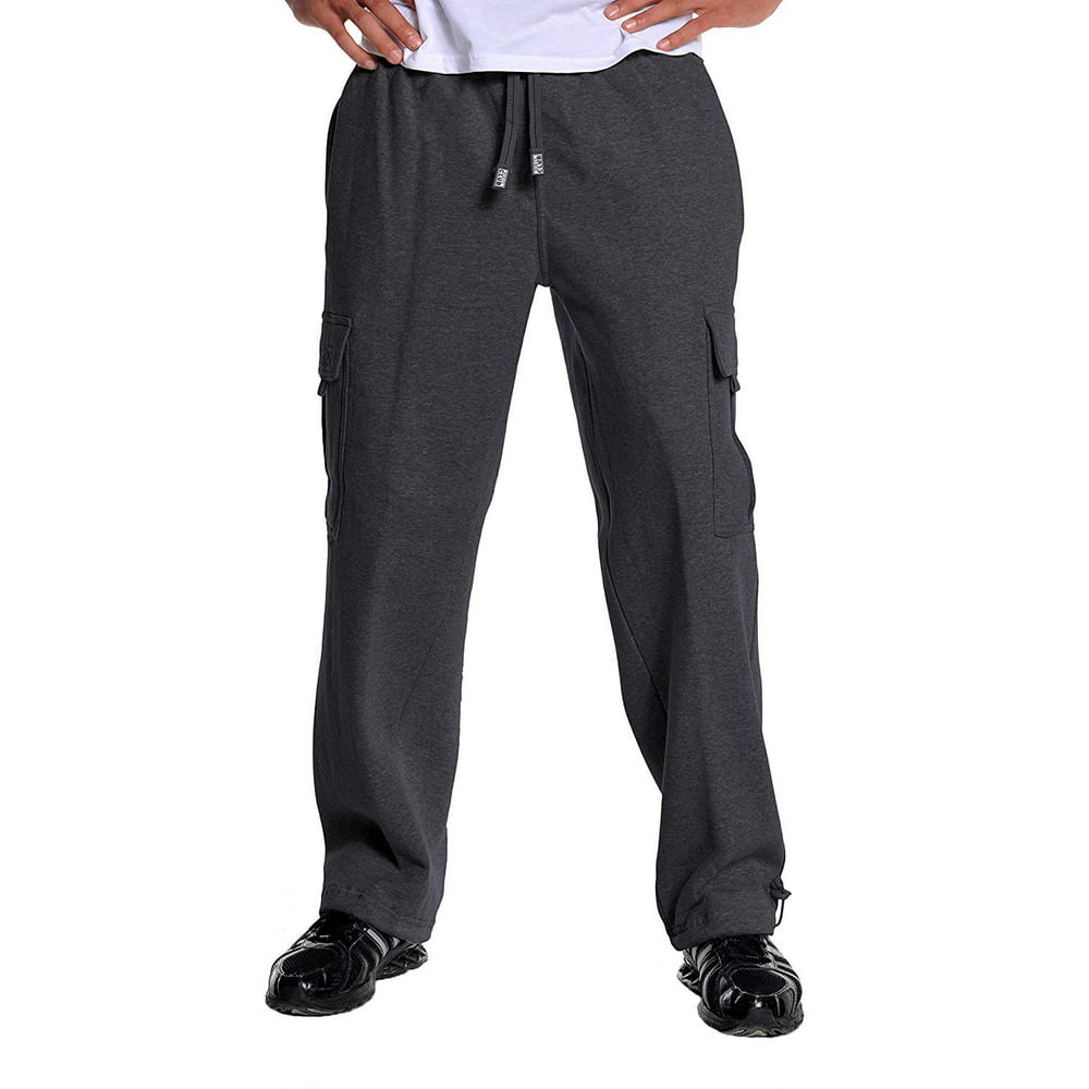 Pro Club Heavyweight Cargo Sweatpants Fleece Long Pants Comfort ...