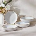 thumbnail image 3 of Vesteel Pasta Bowl Set of 4, 22oz Stoneware Salad Pasta Serving Bowls for Soup Dinner Cereal, Microwave & Dishwasher Safe, Seashell White, 3 of 8