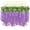 Purple, variant on 24pcs Wisteria Hanging Flowers Artificial Pink Flower Garland for Wedding Decoration 3.7ft Floral Vine Silk Flower Flowers Wedding Arch Party Outdoor Home Chirtmas Decor